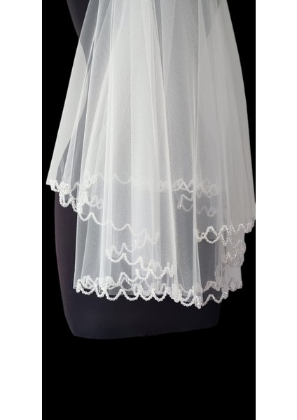 Moda Nur,işlemeli Gelin Duvağı,gelin Aksesuarları,nikah Duvağı indirimleri