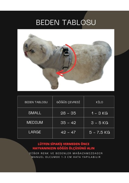 Kedi Göğüs Tasması Kedi Gezdirme Tasması Kediler Için Özel Üretim Yeni Nesil (Tasma Dahil)