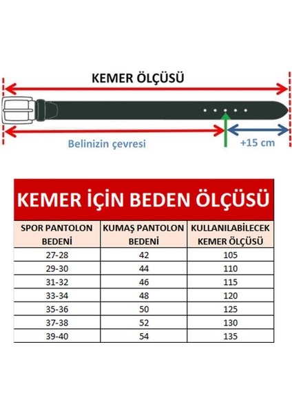 PC401 Erkek 4 cm Hakiki Deri Kemer Camel
