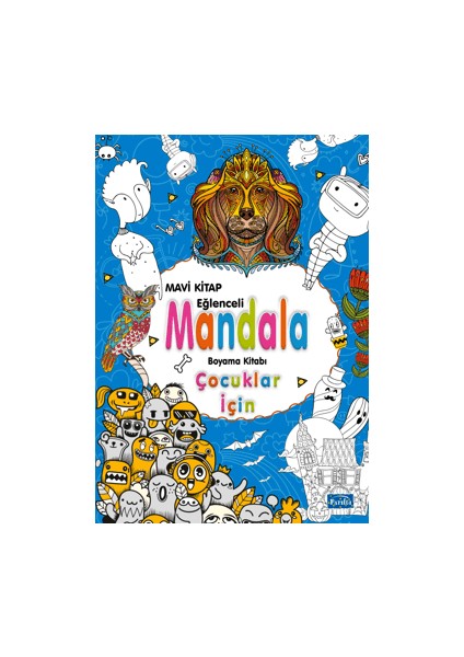 Çocuklar Için Mandala Mavi