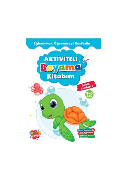 Aktiviteli Boyama Kitabı Deniz Canlıları