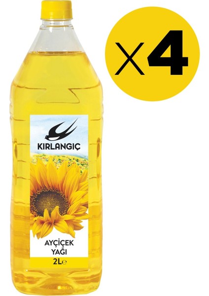 Ayçiçek Yağı 2 Lt x 4 Adet