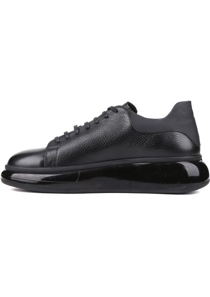 - Siyah Deri Bağcıklı Erkek Sneaker 250-1012 modelleri