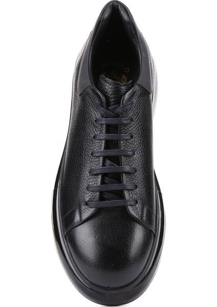 - Siyah Deri Bağcıklı Erkek Sneaker 250-1012 indirimleri