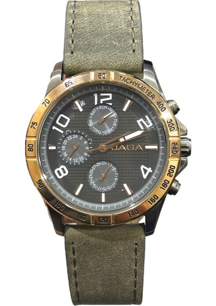 S02471A-JG Deri Kordonlu Erkek Kol Saati