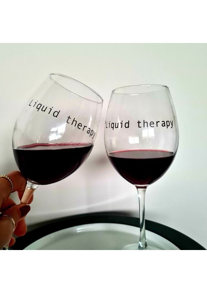 Liquid Therapy / Yazılı Paşabahçe Şarap Kadehi - 615 cc fırsatları
