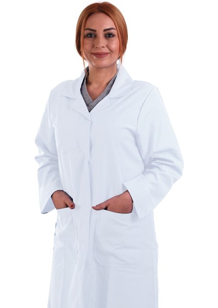 Bayan Alpaka Önlük - Doktor , Hemşire , Eczacı Önlüğü - Eser Iş Güvenliği