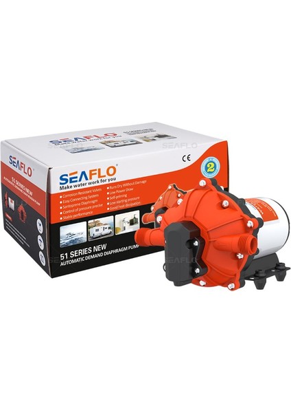 SFDP2-050-060-51 24 Volt Otomatik Hidrofor, Tekne, Yat, Karavan Hidroforu Pompası