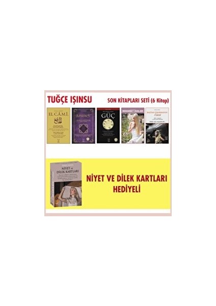 Tuğçe Işınsu Son Kitapları Seti (5 Kitap - Niyet ve Dilek Kartları Hediyeli)