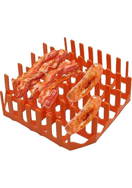 Hava Fritöz Silikon Pastırma Tepsileri Mikrodalga Pastırma Tencere Tutucu Yapışmaz Fırın Pastırma Tutucu, Saklama Kutusu Olmadan (Yurt Dışından)