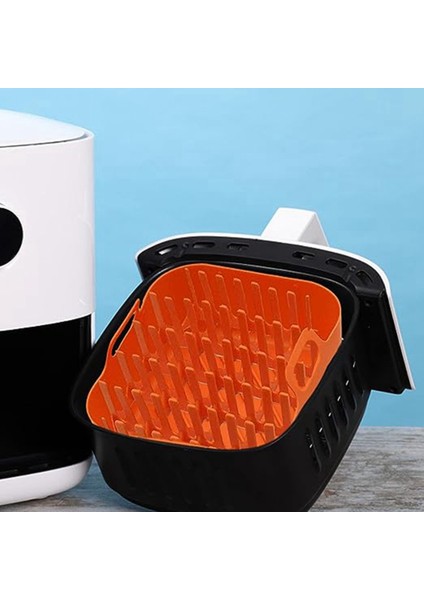 Hava Fritöz Silikon Pastırma Tepsileri Mikrodalga Pastırma Tencere Tutucu Yapışmaz Fırın Pastırma Tutucu, Saklama Kutusu Olmadan (Yurt Dışından)