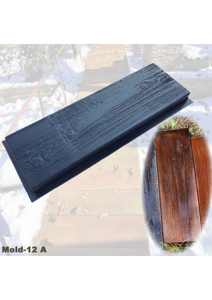 2x Taklit Ahşap Tahıl Dıy Yolu Maker Kaldırım Çimento Tuğla Kalıp Adım Kaldırım Yol Beton Kalıp (Yurt Dışından) modelleri