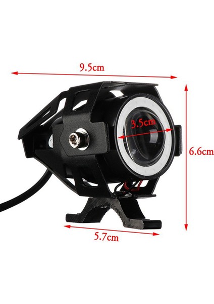 U7 Elektrikli Scooter LED Spot Işık Yanıp Sönen Melek Gözler Motosiklet Elektrikli Scooter Için LED Işık Tadilat C (Yurt Dışından) fiyatları