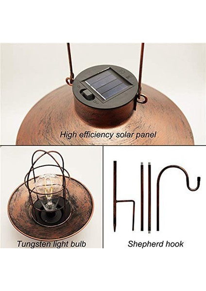 Güneş Fener Dış Mekan Dekoratif Asma Işıklar, Çoban Kancalı, Yard Için LED Dekoratif Güneş Işığı, Bahçe 2 Paketi (Yurt Dışından) fırsatları