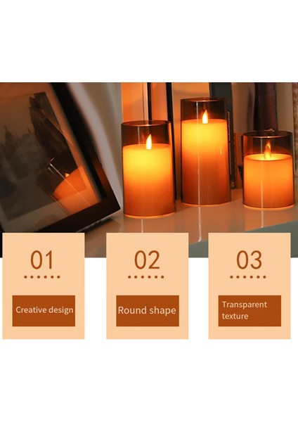 Plastik Kapak Tek Parça Simülasyon Düğün Bar Dekorasyon Doğum Günü Uzaktan Kumanda LED Elektronik Mum Işığı, Set B (Yurt Dışından) indirimleri