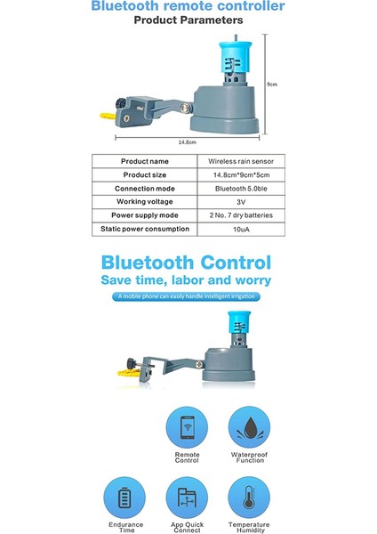 Kablosuz Wifi Bluetooth Yağmur Sensörü Ev Kiti Bağlı Cihazlar Tuya Akıllı Uzaktan Kumanda, Ağ Geçidi Olmadan (Yurt Dışından)