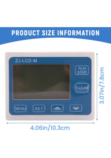 Kontrol Akış Sensörü Ölçer LCD Ekran Akış Sensörü Akışı Için Zj-Lcd-M Ekran (Yurt Dışından)