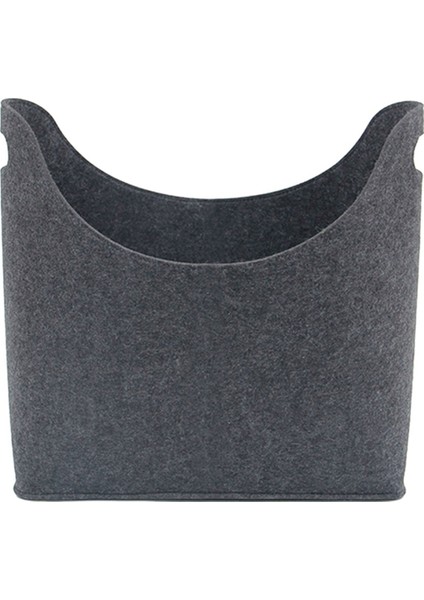 2 Adet Koyu Gri Ev Yakacak Odun Tutucu Depolama Sepeti Oyuncak Kitap Keçe Çanta Çamaşır Katlanabilir Sepet (Yurt Dışından) fırsatları