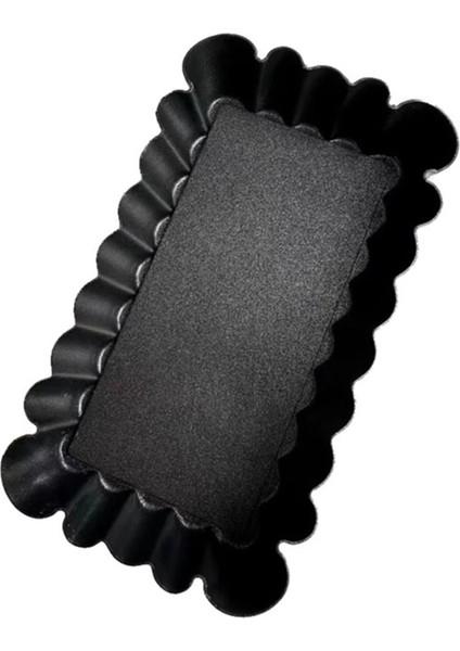 2 Adet Mini 0.6mm Yapışmaz Karbon Çelik Kremalı Pasta Pişirme Kek Kalıbı Turta, Peynirli Kek, Kiş Tava, Mini Tart Tavalar (Yurt Dışından)