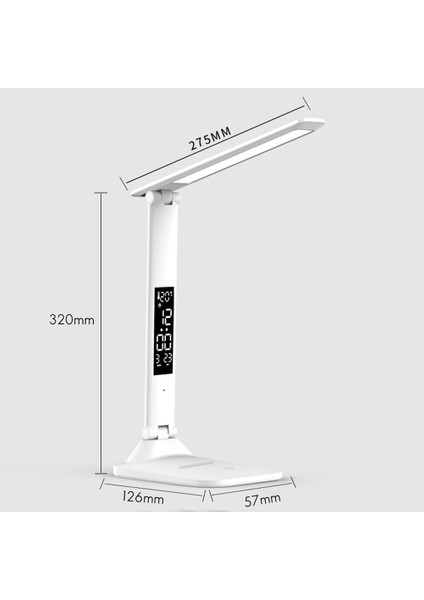 30LED Kişilik Kare Masa Aydınlatma Lambası Basit Okuma Masa Lambası 2000 Mah Şarj Edilebilir Başucu Lambası Çalışma Çalışması Için (Yurt Dışından) modelleri
