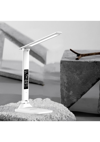 30LED Kişilik Kare Masa Aydınlatma Lambası Basit Okuma Masa Lambası 2000 Mah Şarj Edilebilir Başucu Lambası Çalışma Çalışması Için (Yurt Dışından) fırsatları