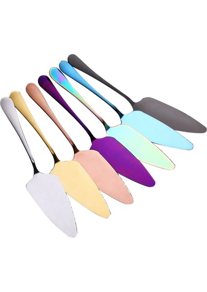 Gül Altın 304 Gıda Sınıfı Paslanmaz Çelik Üçgen Premium Kek Kürek Pasta Tatlı Bıçağı Pizza Peyniri (Yurt Dışından) modelleri