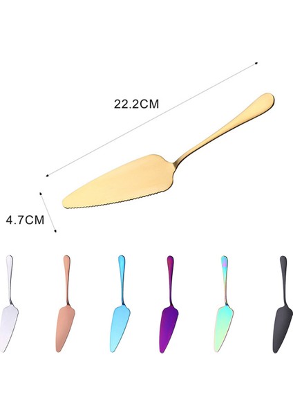 Gül Altın 304 Gıda Sınıfı Paslanmaz Çelik Üçgen Premium Kek Kürek Pasta Tatlı Bıçağı Pizza Peyniri (Yurt Dışından) fırsatları