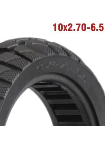 Katı Lastik 10 Inç, 10X2.70-6.5 Katı Lastik Scooter Tubeless Delinmeye Dayanıklı Lastik, Kugoo Için Patlamaya Dayanıklı Katı Lastikler (Yurt Dışından)