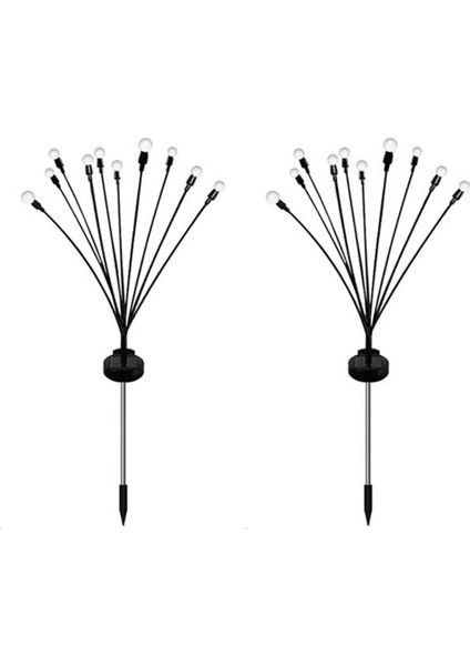Güneş Enerjili Bahçe Işıkları, 2 Paket-20 LED Yeni Yükseltilmiş Güneş Enerjili Sallanan Işıklar, Rüzgarla Sallanma, Ateşböceği Işıkları Güneş Enerjisi (Yurt Dışından)