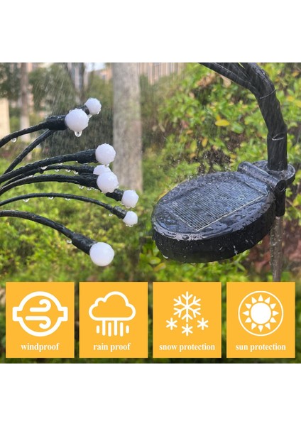 Güneş Enerjili Bahçe Işıkları, 2 Paket-20 LED Yeni Yükseltilmiş Güneş Enerjili Sallanan Işıklar, Rüzgarla Sallanma, Ateşböceği Işıkları Güneş Enerjisi (Yurt Dışından) fırsatları