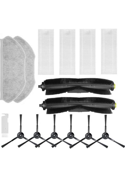 Qihoo 360 S10 X100 Max Robotlu Süpürge Yedek Ana Fırça Yan Fırça Hepa Filtre Yedek Parçaları Için Aksesuarlar (Yurt Dışından)