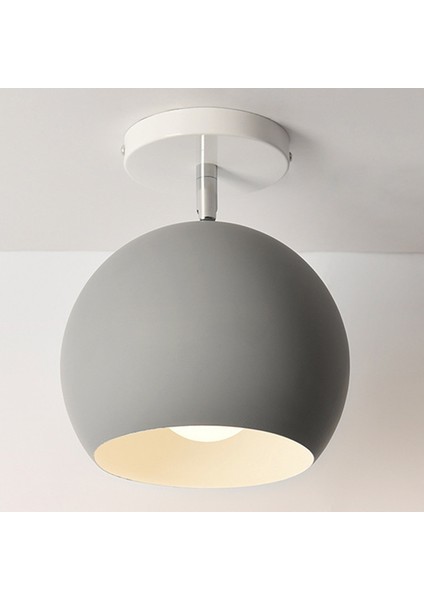 Yuvarlak Macaron Tavan Işık Iskandinav Modern LED Tavan Lambası Oturma Odası Yatak Odası Armatür Sundurma Koridor Koridor-Gri (Yurt Dışından) modelleri