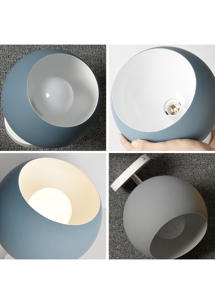 Yuvarlak Macaron Tavan Işık Iskandinav Modern LED Tavan Lambası Oturma Odası Yatak Odası Armatür Sundurma Koridor Koridor-Gri (Yurt Dışından) fırsatları