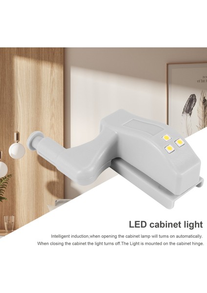 10 Adet Dolap Dolap Dolap LED Menteşe Işık Lambası Sıcak Beyaz (Yurt Dışından) fiyatları