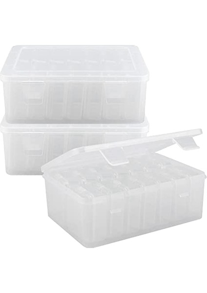 Paket Mini Boncuk Saklama Kutusu, Kapaklı Şeffaf Boncuk Saklama Kutusu, Dikdörtgen Şeffaf Elmas Mücevher Kutusu, El Sanatları (Yurt Dışından)