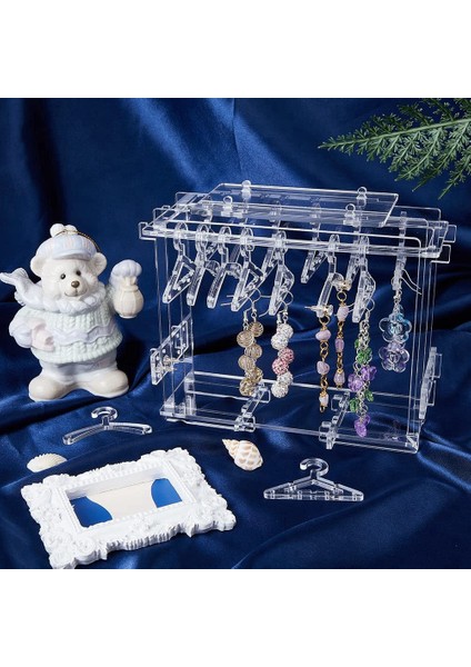 1 Takım Küpe Ekran Standı Tutucu, Akrilik Küpe Organizatör Tutucu Raf Şeffaf Takı Ekran Standı (Yurt Dışından) modelleri