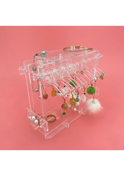 1 Takım Küpe Ekran Standı Tutucu, Akrilik Küpe Organizatör Tutucu Raf Şeffaf Takı Ekran Standı (Yurt Dışından) fırsatları