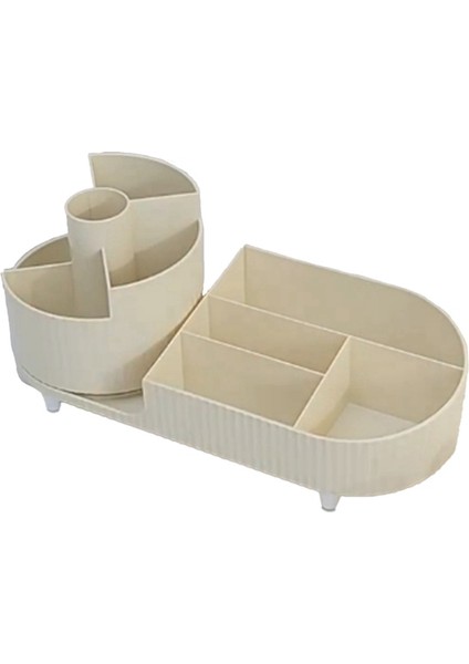 Masaüstü Saklama Kutusu Bayanlar Kozmetik Saklama Kutusu Makyaj Fırça Tutucu Göz Farı Paleti Cilt Bakımı Saklama Kutusu (Yurt Dışından)