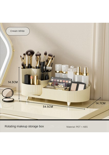 Masaüstü Saklama Kutusu Bayanlar Kozmetik Saklama Kutusu Makyaj Fırça Tutucu Göz Farı Paleti Cilt Bakımı Saklama Kutusu (Yurt Dışından) modelleri