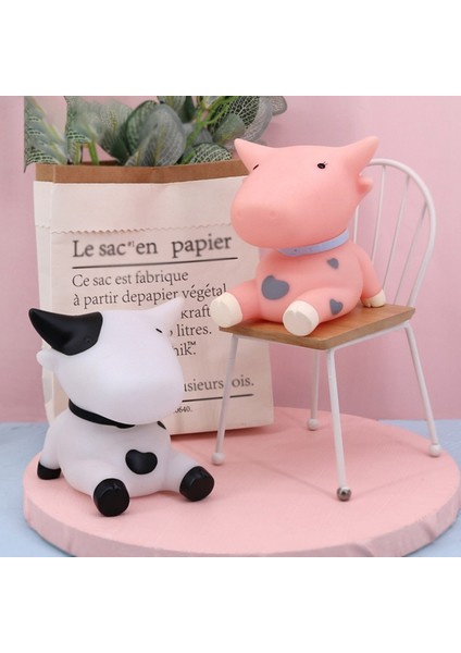 Küçük ve Taşınabilir Sevimli Gece Lambası Karikatür Pembe Inek Görüntü Yatak Odası Yurdu Göz Koruması Gece Lambası Aydınlatmalı (Yurt Dışından) fırsatları