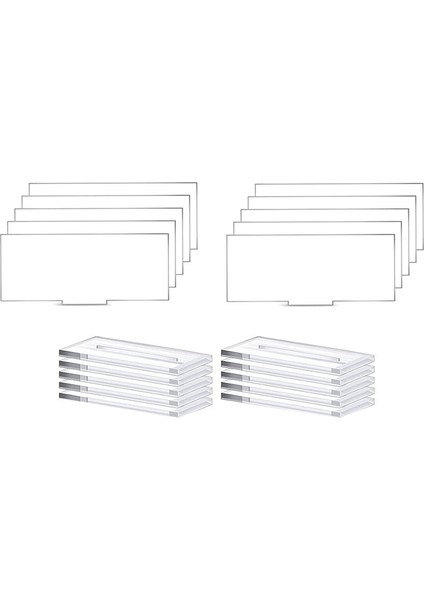 10 Adet Akrilik Yer Kartı Standları Temizle Masa Ekran Tutucu Burcu Standı Düğün Masa Numarası Kart Yuvası ile Düğün Için (Yurt Dışından)