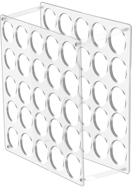 25 Delikli Vinil Rulo Depolama Rafı, El Sanatları Odası Için Vinil Rulo Tutucu, 12 Inç x 12 Inç, 2 Inç Delikli (1 Paket) (Yurt Dışından)