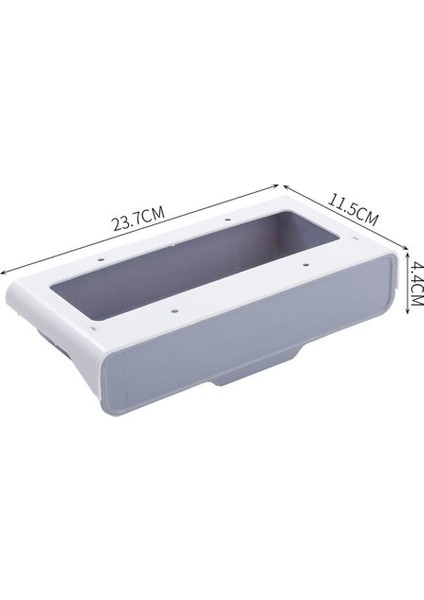 Çekmece Altında Kutu Masa Altında Mutfak Depolama Tutucu Masa Düzenleyici Not Kalem Kırtasiye Malzemesi Saklama Kutusu Kasa Gri Küçük (Yurt Dışından) fiyatları