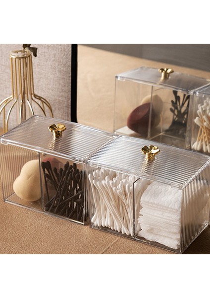 Duvara Monte Pamuk Pedler Depolama Banyo Organizatör Plastik Pamuklu Çubuk Tutucu Tampon Kozmetik (Yurt Dışından) fırsatları