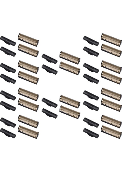 10 Takım Kesme Bıçağı Kemei KM-1102 Clipper Elektrikli Tıraş Makinesi Parçaları Net Altın (Yurt Dışından)