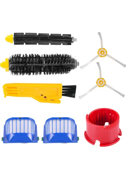 Takım Hepa Filtre Ana Yan Fırça Irobot Roomba 600 Serisi 601 610 620 630 631 650 651 655 660 585 Robot (Yurt Dışından) indirimleri