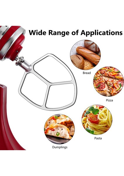 KN256WW 6qt Tel Kırbaç + Mikser Yardım Küreği Kitchenaid Için 6 Quart Stand Mikser Aksesuarının Değiştirilmesi, Yumurta Krema Karıştırıcı Çırpma Teli (Yurt Dışından)