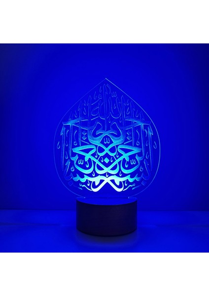 Islamik Kaligrafi Figürlü Dekoratif Hediye LED Masa Lambası