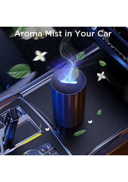 Araba Difüzör Nemlendirici Aromaterapi Uçucu Yağ Difüzörü USB Serin Mist 100 ml Mini Taşınabilir Difüzör Araba Ev Için B (Yurt Dışından)