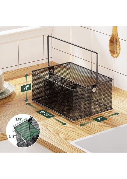 4 Bölmeli Çatal Bıçak Takımı Saklama Sepeti, Ev, Mutfak, Parti, Kamp Için Mükemmel Örgü Sofra Takımı Tutucu Organizatör (Yurt Dışından) fiyatları